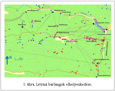 Sz�vegdoboz:  

1. �bra. L�tr�si barlangok elhelyezked�se.
